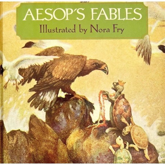 1988 Aesop's Fables Fairy Tales Illustrated First Longmeadow Edition HC SSVINHC - Picture 1 of 9